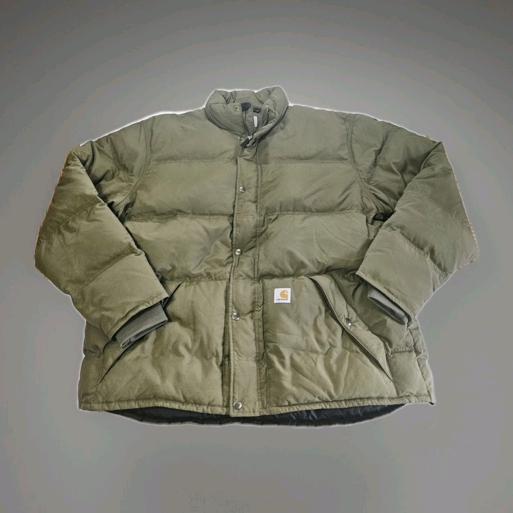 Carhartt Men's Olive Green Tall XL Puffer Quilted Jacket